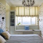 opzioni fotografiche per tende negli interni della camera da letto