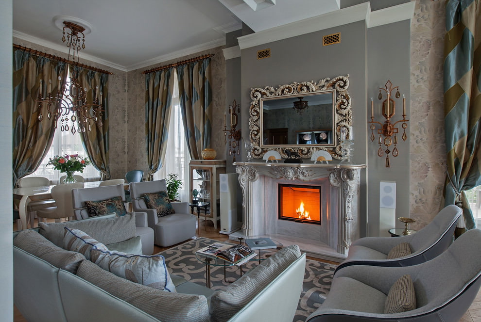 idee di design per tende in stile classico