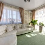 tende in soggiorno combinazione tulle