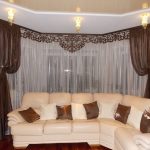 tende in stile moderno con lambrequin