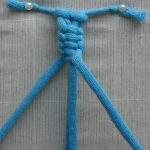 Foto del processo passo passo di tessitura delle tende da corde