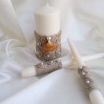 design fotografico di candele nuziali