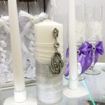 design fotografico di candele nuziali