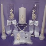 foto di idee per candele da matrimonio