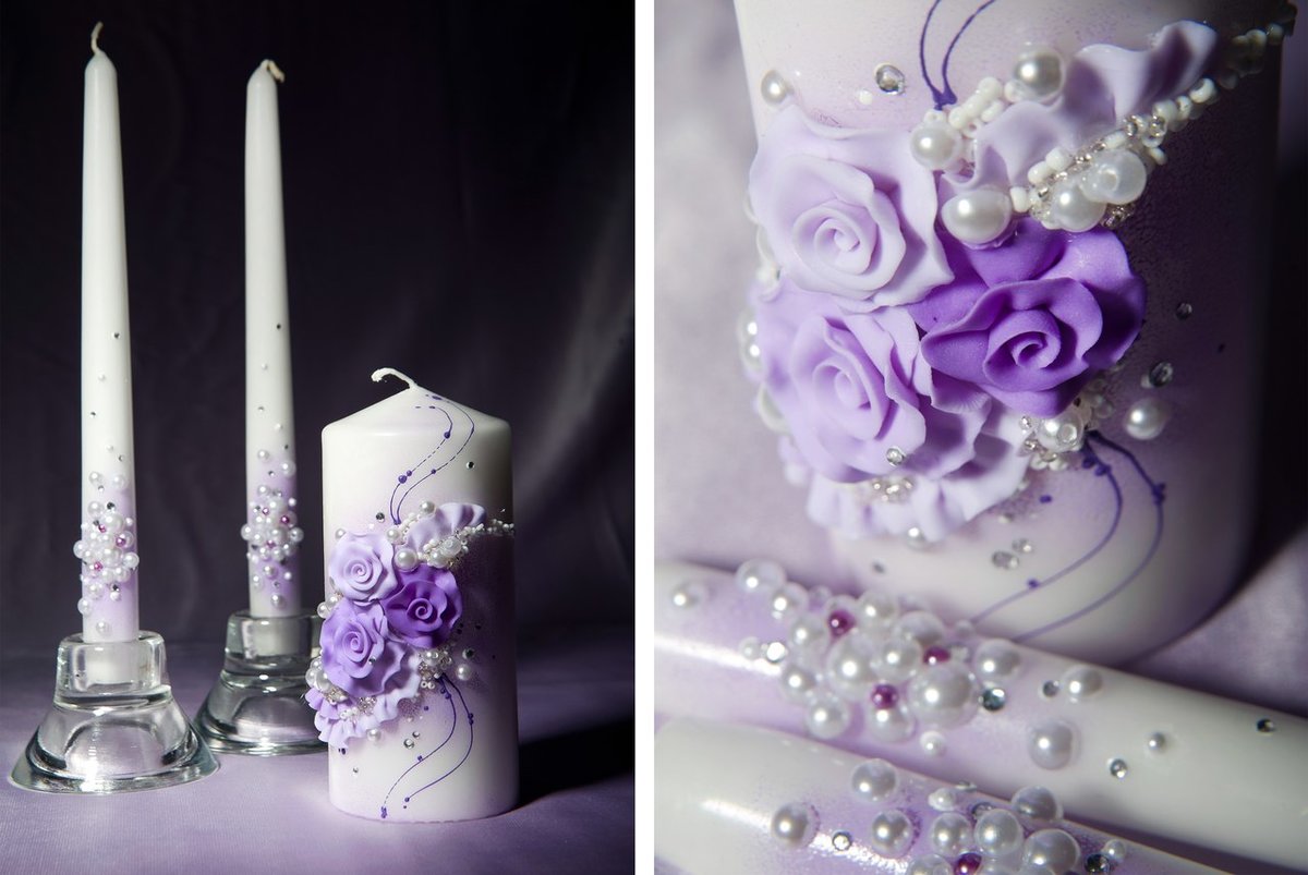 idee per candele nuziali