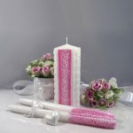 foto di decorazioni con candele per matrimonio