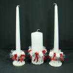design di candele per matrimoni