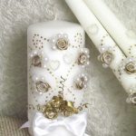 foto di design di candele per matrimonio