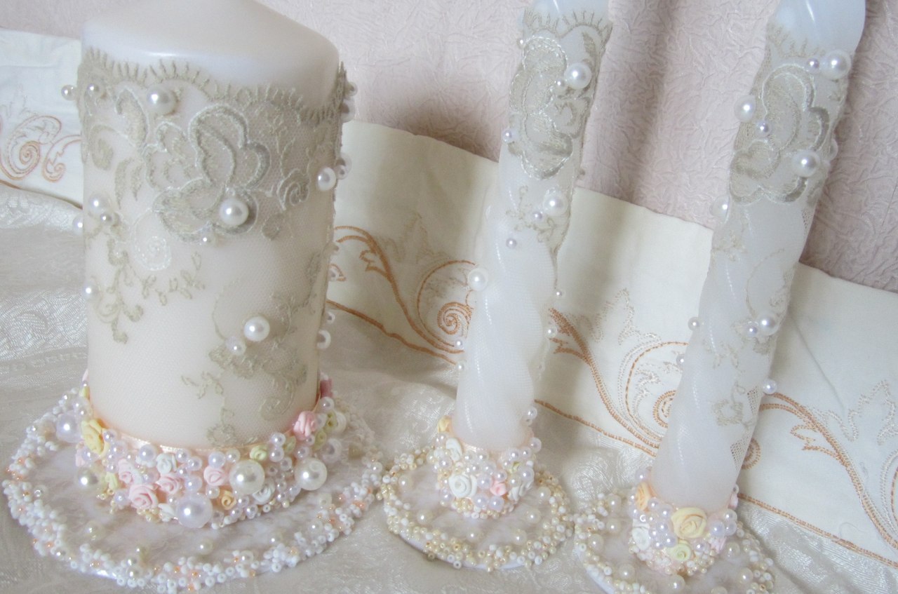 decorazione di candele per matrimoni