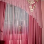 tende in voile rosa