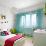 Tenda di tulle all'interno della cameretta dei bambini