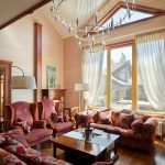 Tulle all'interno della sala di una casa privata