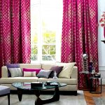 tende spesse color lampone