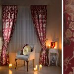 foto di interni di tende jacquard