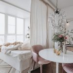 idee di design d'interni per tende di suddivisione in zone della stanza