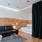 idee per la suddivisione in zone della stanza con tende