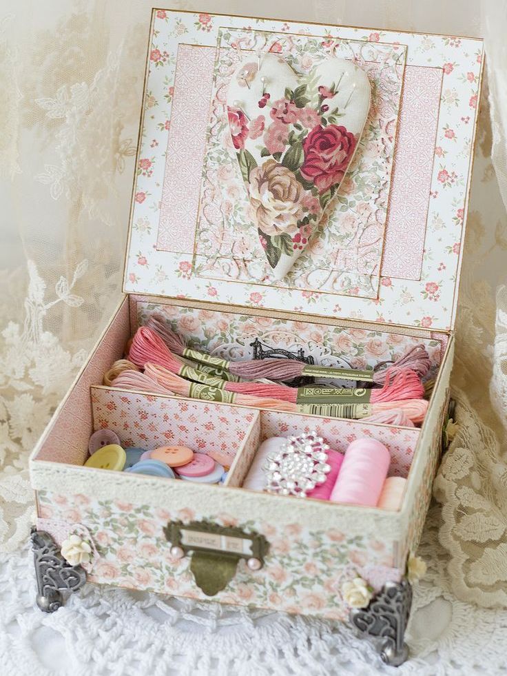 design fotografico di scatole decoupage