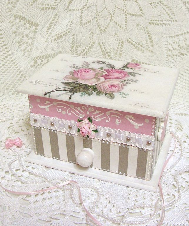 design fotografico scatola decoupage