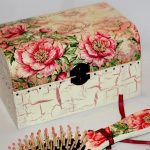 design fotografico di scatole decoupage