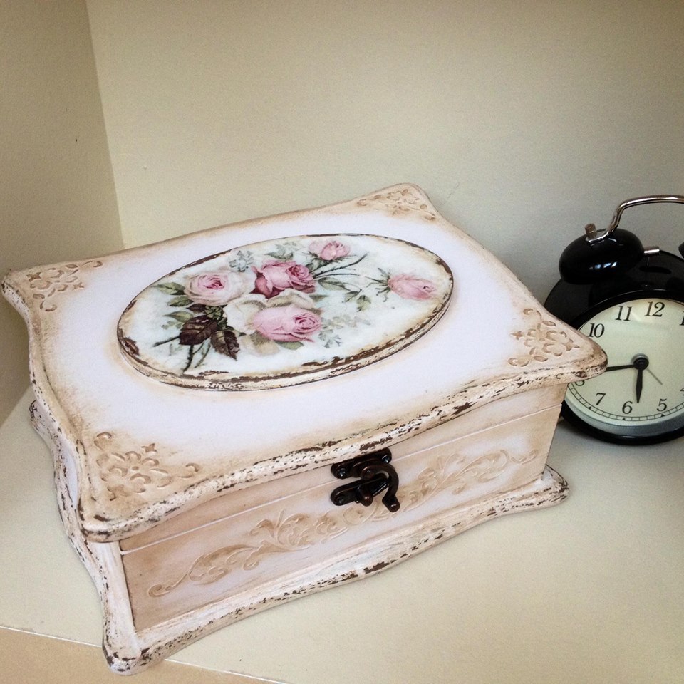idee di design per scatole decoupage