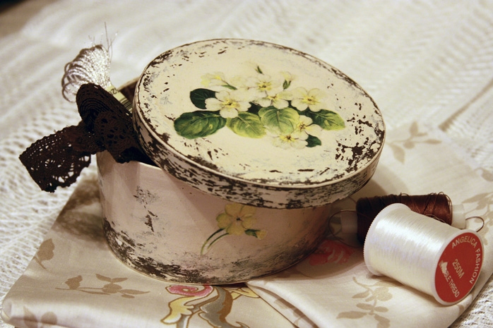 scatola decoupage