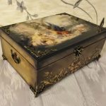 design fotografico di scatole decoupage