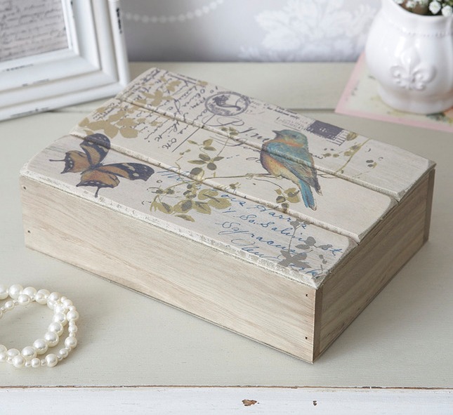idee per scatole decoupage