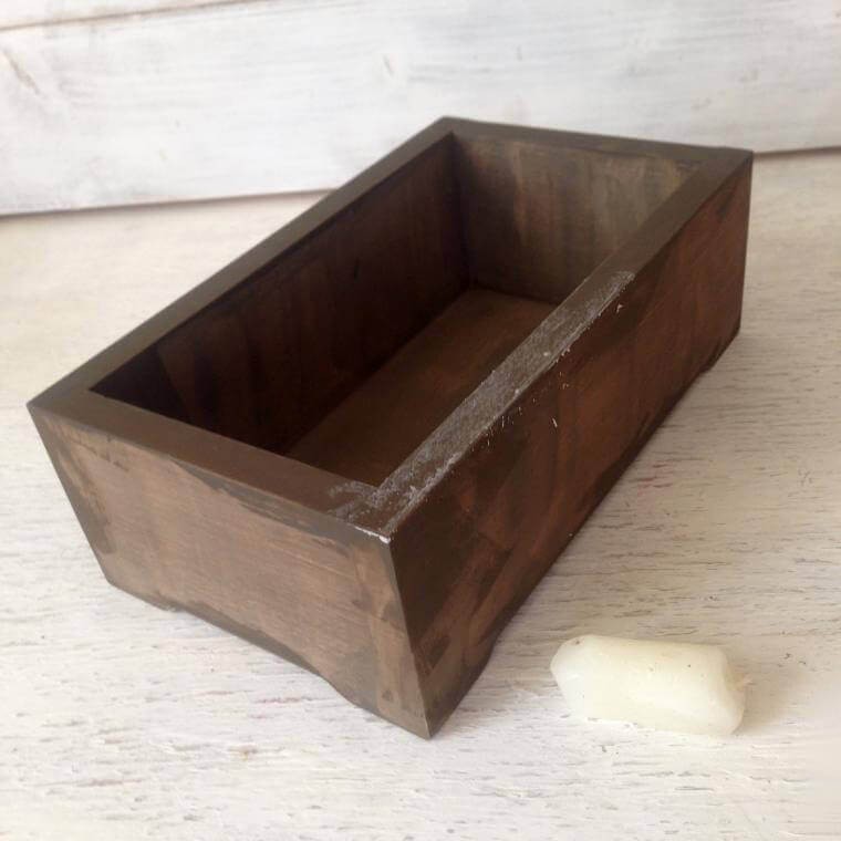 istruzioni per la scatola del decoupage