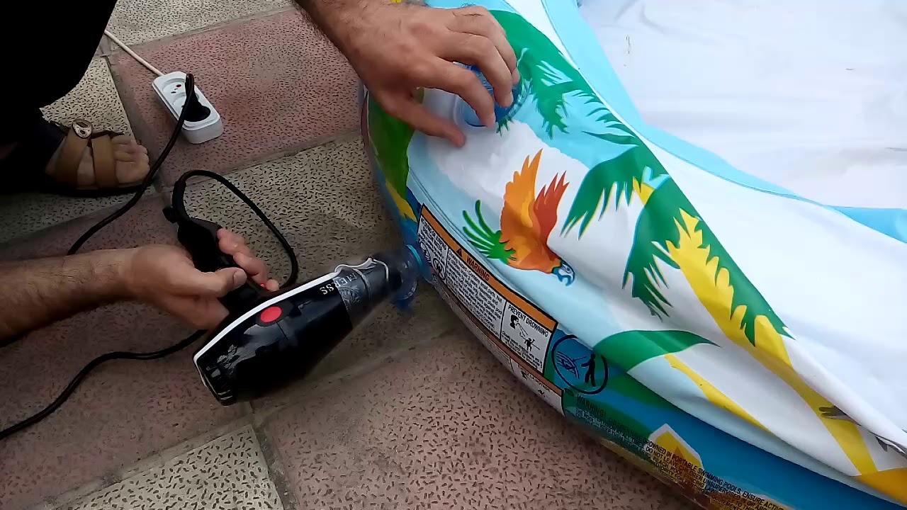 gonfiare il materasso con un asciugacapelli