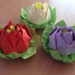 fiori di loto dai tovaglioli