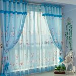 tulle per cameretta bambini blu