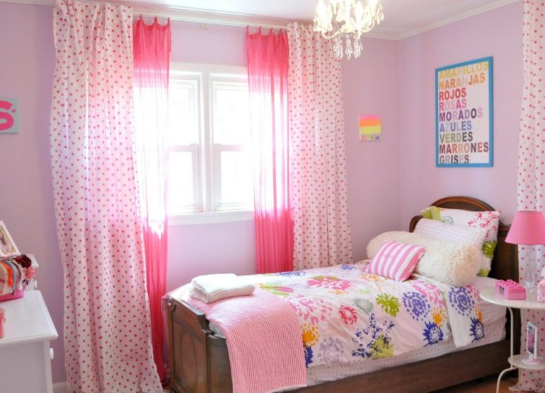 tulle rosa per la cameretta dei bambini
