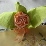 foto di design di rose da tovaglioli