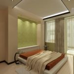 tende per camera da letto con design a balcone