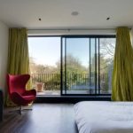 idee per tende per camera da letto con balcone foto