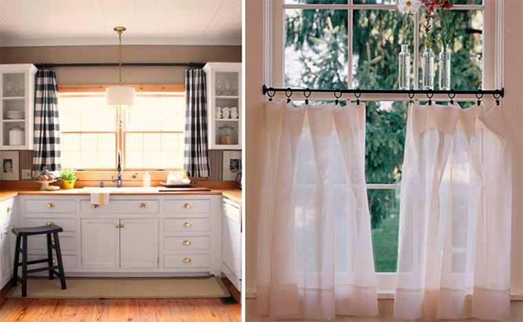 idee di design per tende per piccole finestre