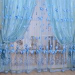 tulle per cameretta bambini blu