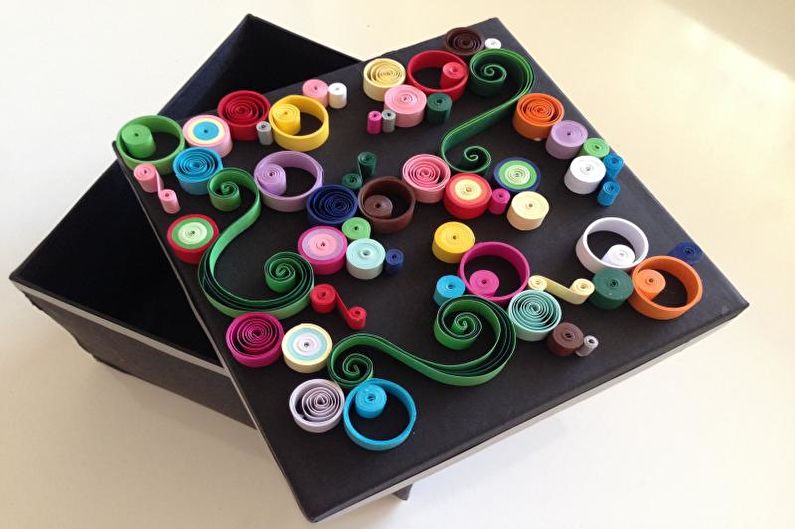 decorazione scatola quilling