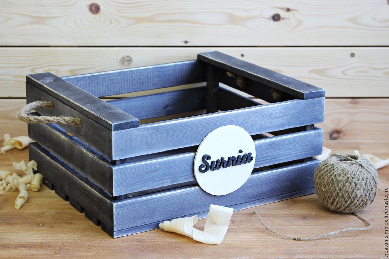 scatola di legno decorativa