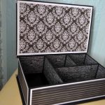 progettazione fotografica della decorazione della scatola