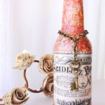 bottiglie decoupage fai da te design