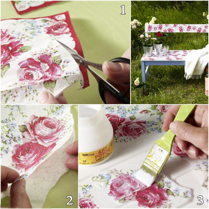 idee fotografiche per decoupage su legno con le tue mani
