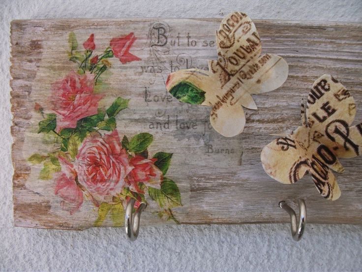 decoupage su legno fai da te decorazioni
