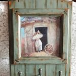 foto di design decoupage su legno