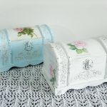 idee di decorazioni in decoupage su legno