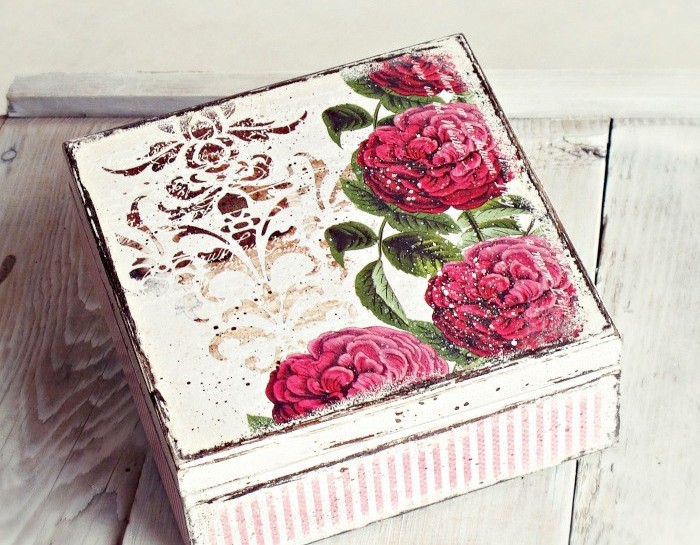 decoupage su legno fai da te idee design