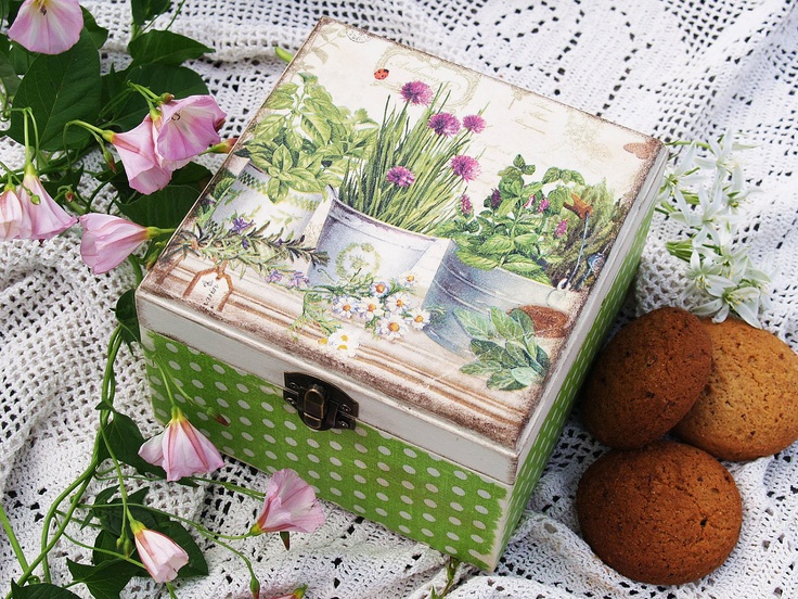 decoupage su legno fai da te design foto