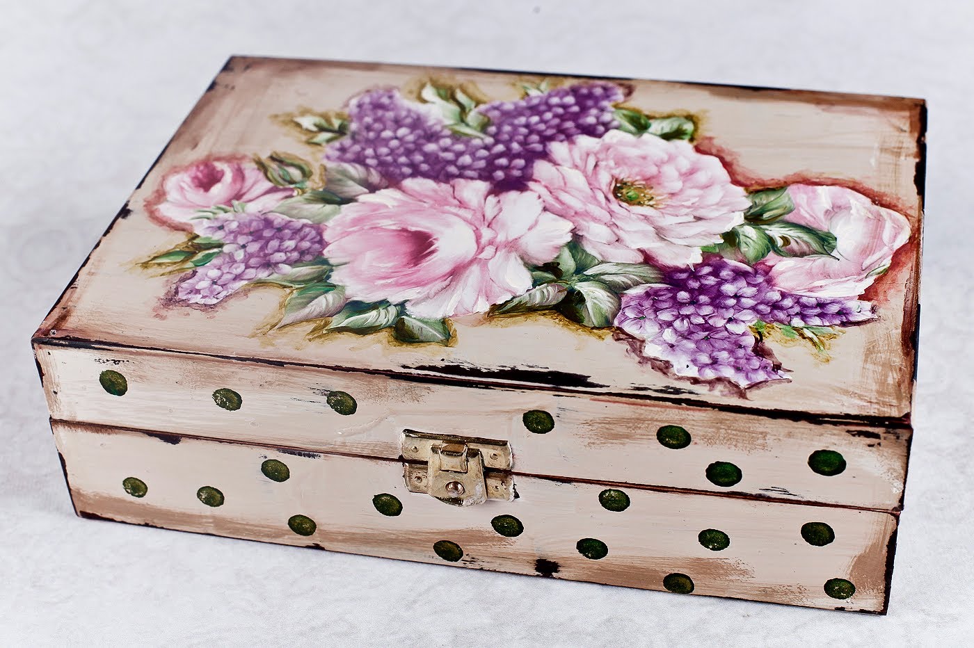 decoupage su legno con foto design fai da te