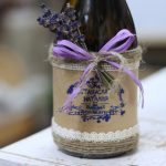 bottiglie di vino decoupage