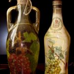 decorazioni fotografiche con bottiglie di vino decoupage